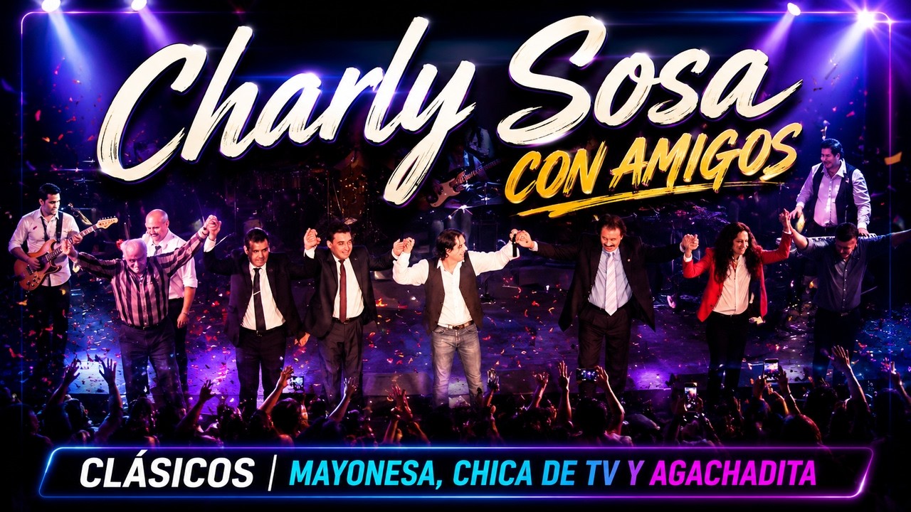 Charly Sosa con Amigos - Mayonesa, Chica de TV y Agachadita (EN VIVO)
