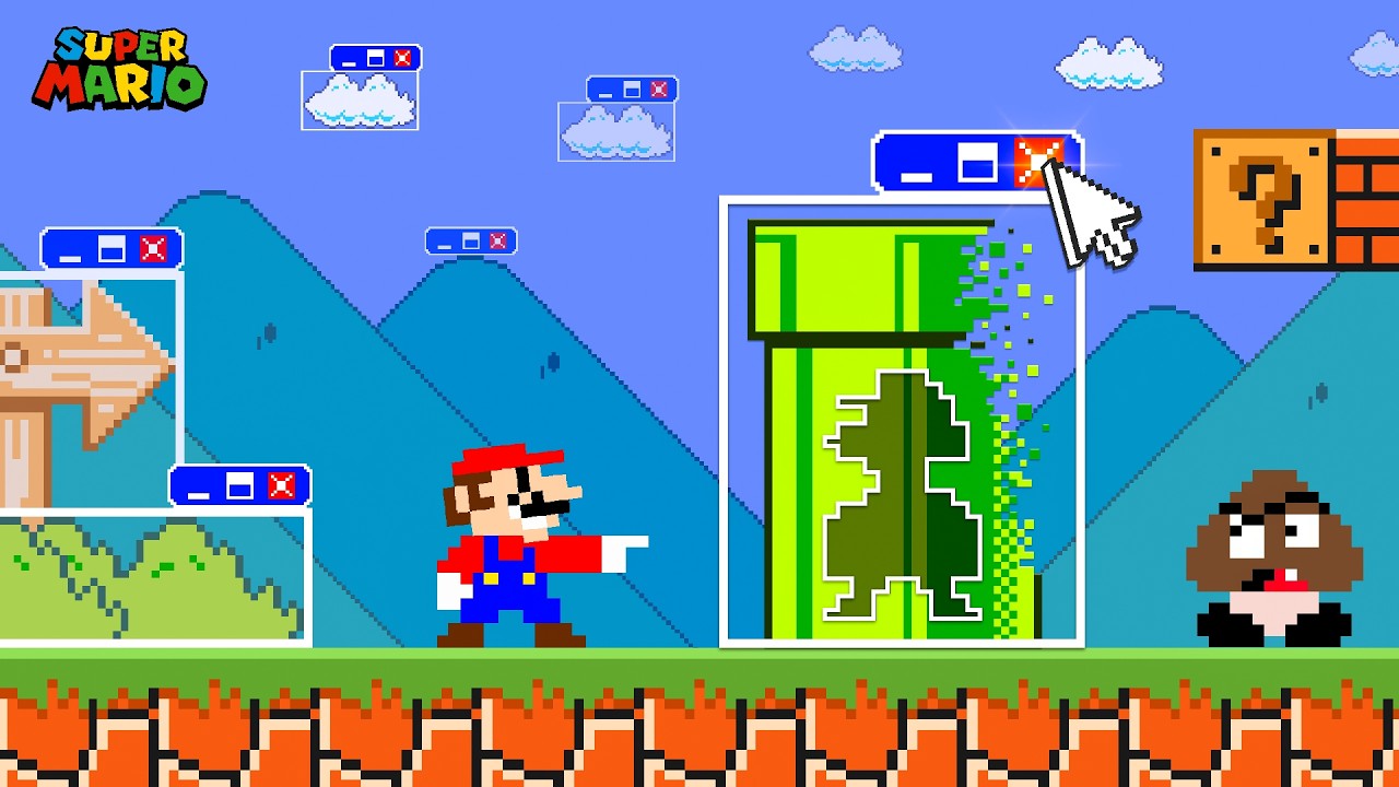 What if Mario Used Windows 10 to beat Super Mario Bros.?