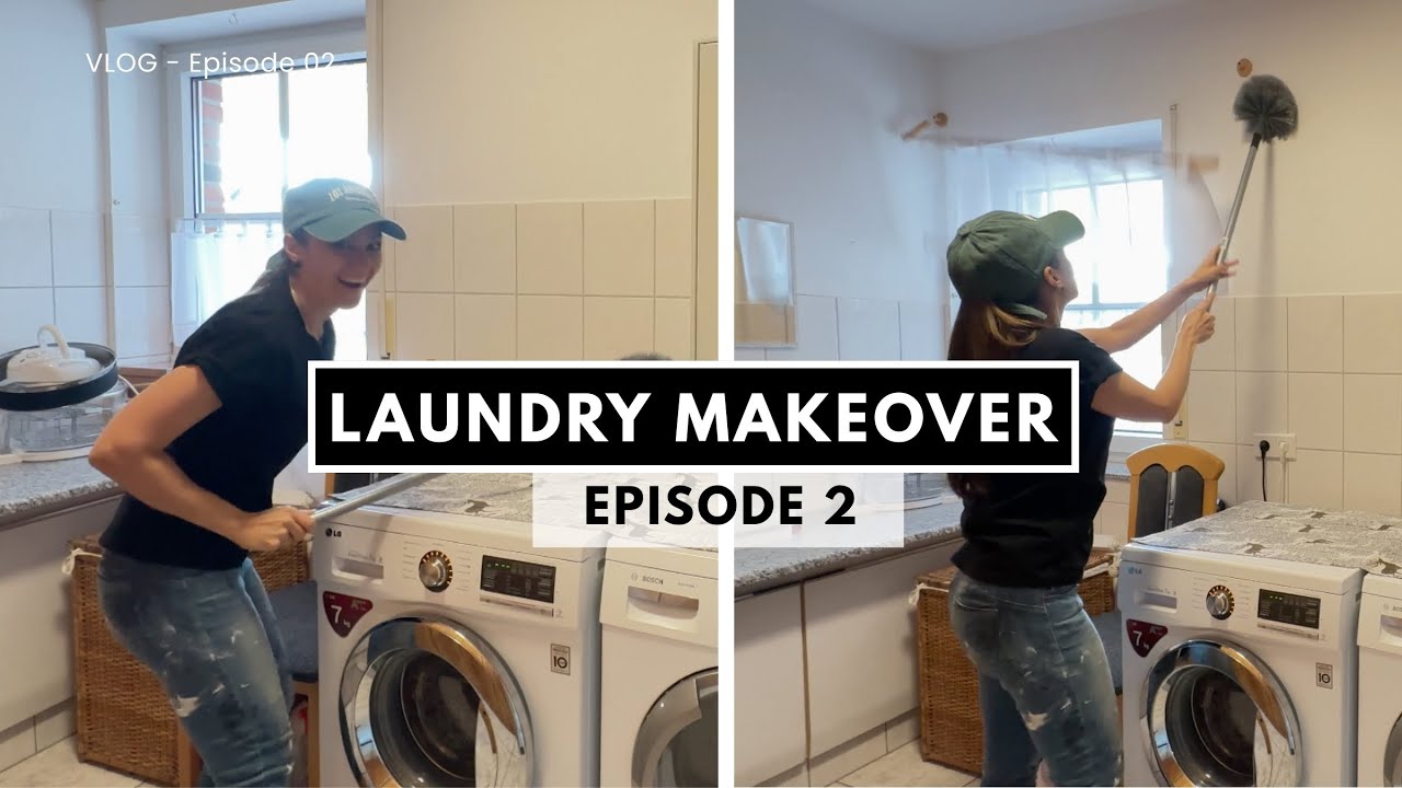 DIY Laundry Room Makeover – Episode 2: Prep Work + DIY Faux Panelling