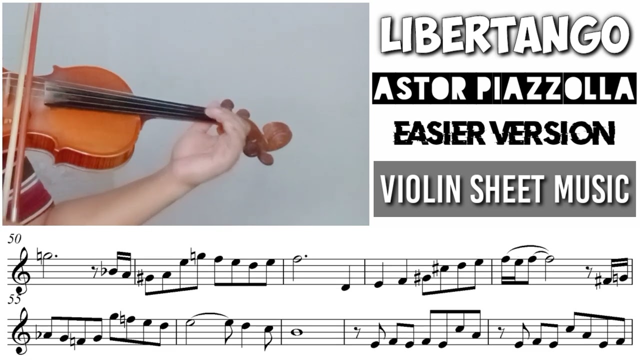 Free Sheet || Libertango - Astor Piazzolla || Violin Sheet Music