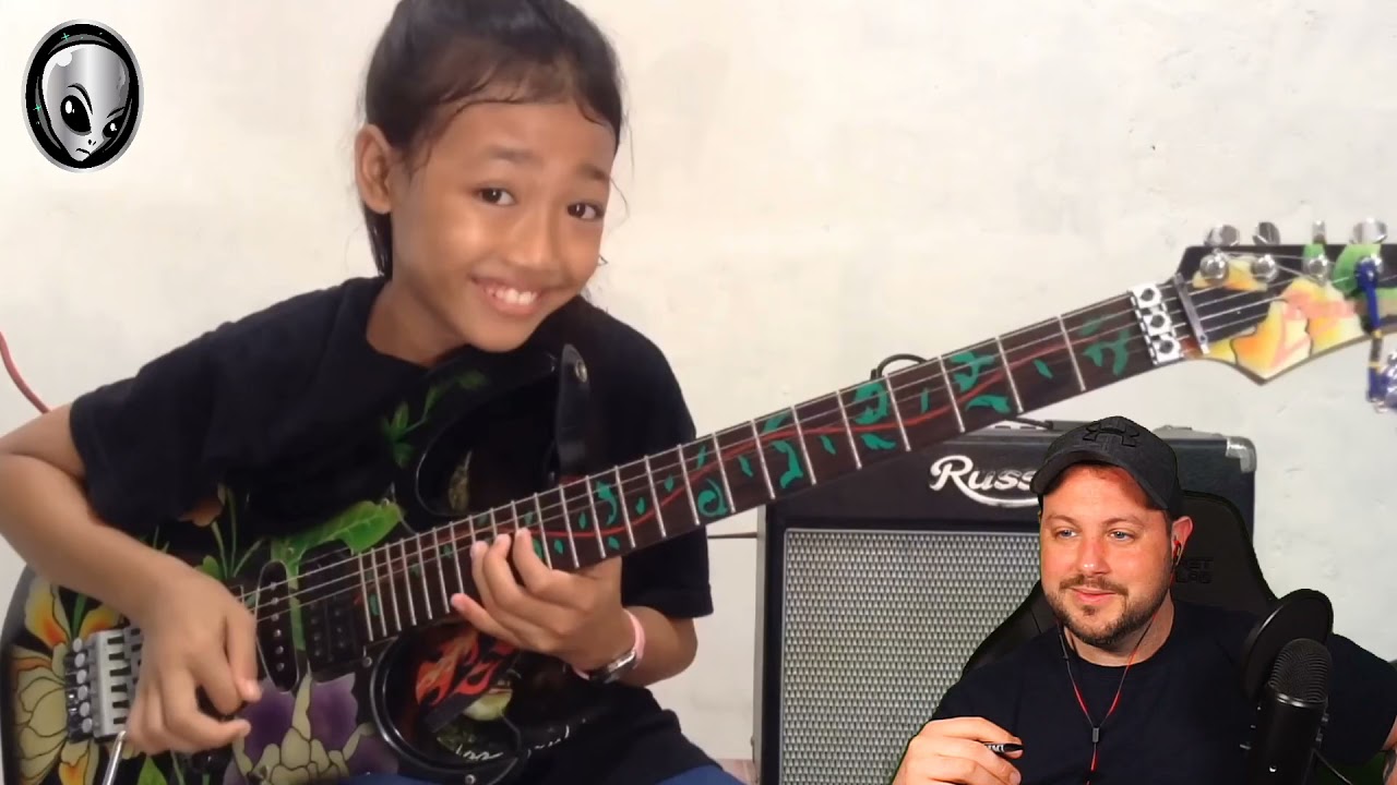 Canon Rock by Jerry C cover Ayu Gusfanz 10 years Old from Indonesia (Reaction)