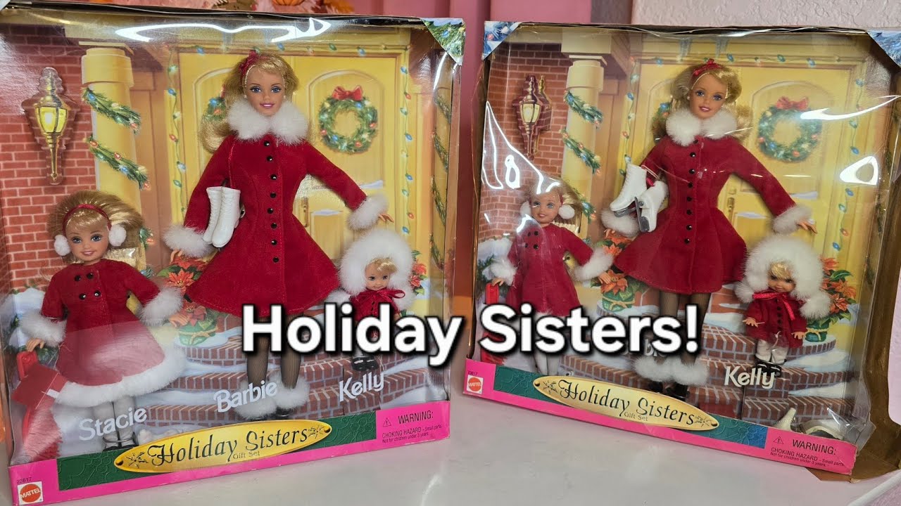Barbie Holiday Sisters — распаковка кукол Барби, Стейси и Келли