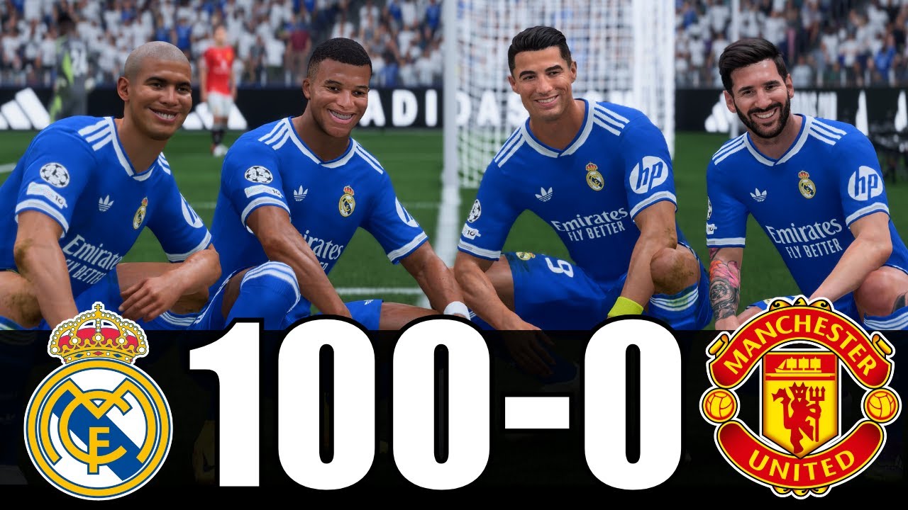 FC 26 | RONALDO, MESSI, MBAPPE, NEYMAR, ALL STARS | REAL MADRID 100-0 MAN UTD | PS5 [4K60]