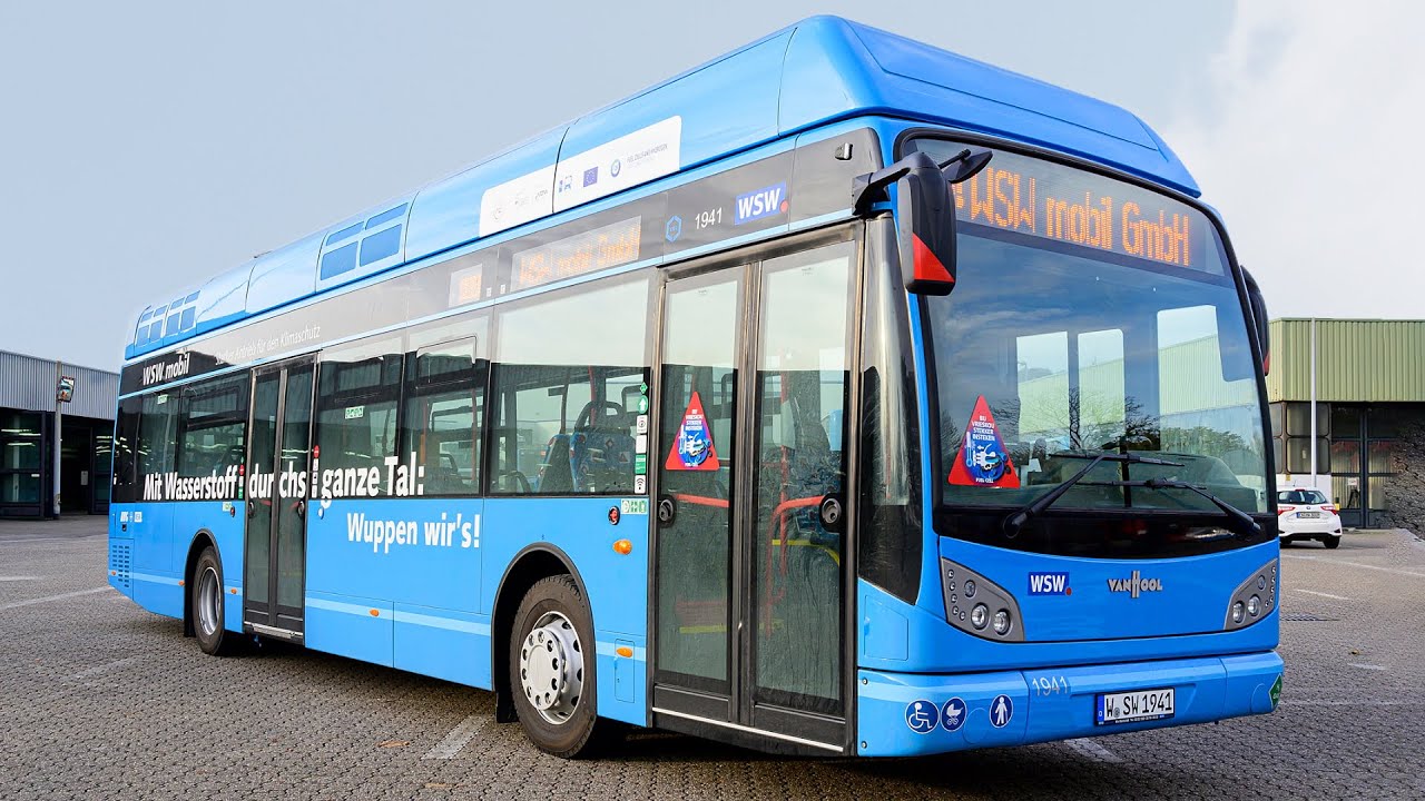 Wasserstoffbus: Erster WSW Brennstoffzellen Bus im Testbetrieb