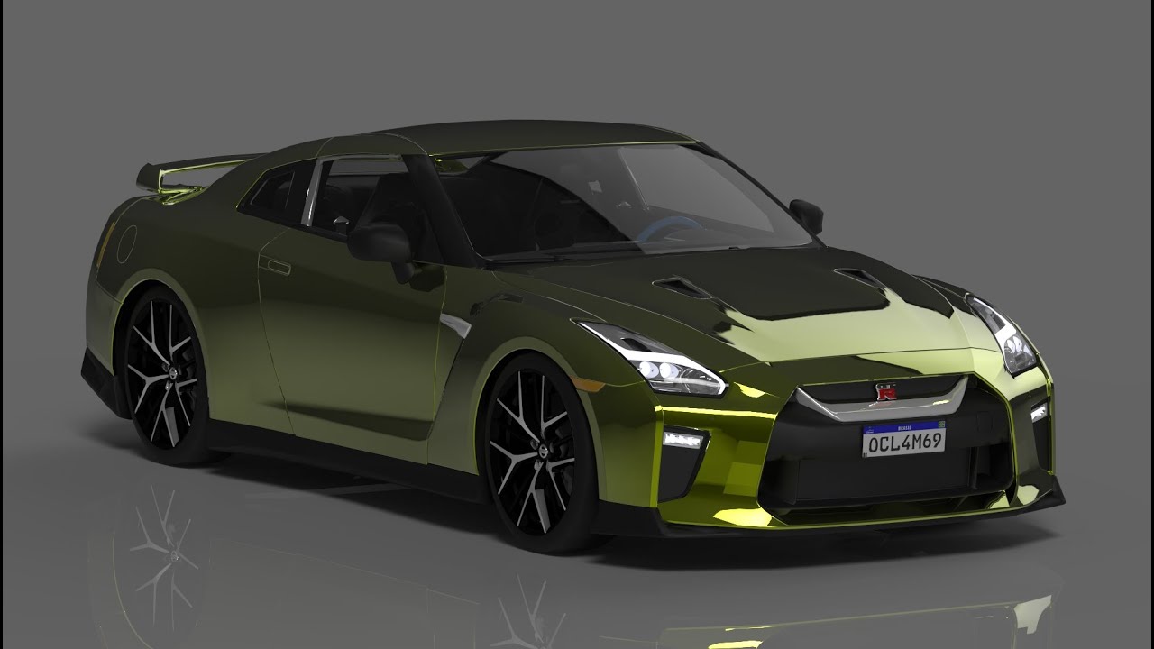 Nissan GTR R35 Premium 4MB (DFF ONLY) светлый и разные цвета — GTA SA Android и слабый ПК