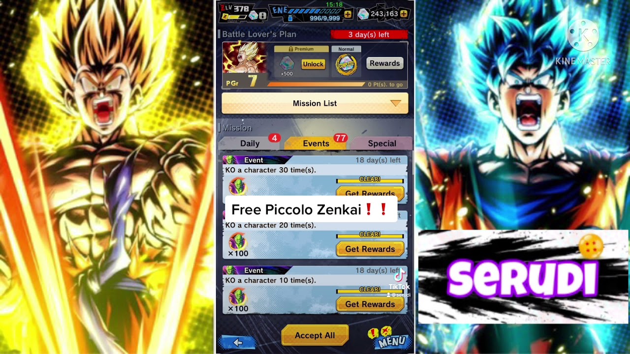 FREE ZENKAI PICCOLO!!! || DRAGONBALL LEGENDS