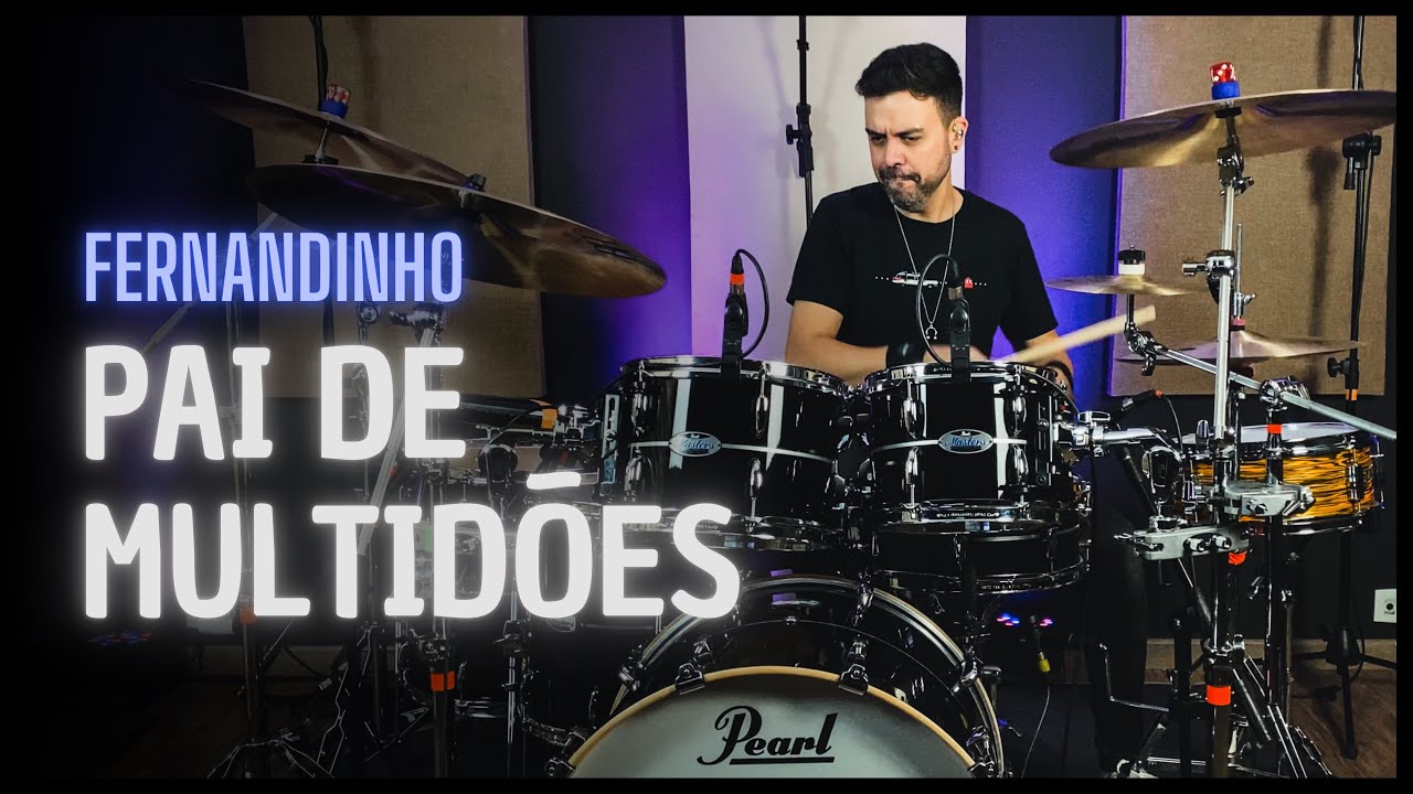 Pai de Multid&otilde;es - Fernandinho - JC Batera #drumcover #drumcam #gospel