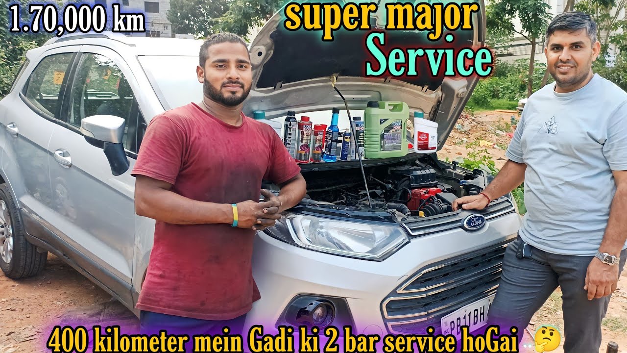 Ford EcoSport 1,70000 km. wali super major service || @RNTCarservice7