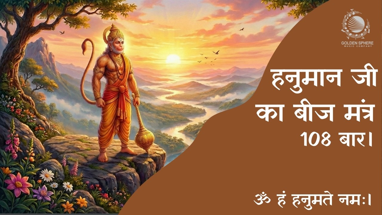 Hanuman ji's Beej Mantra 108 Times I ॐ हं हनुमते नमः। हनुमान जी का बीज मंत्र 108 बार।