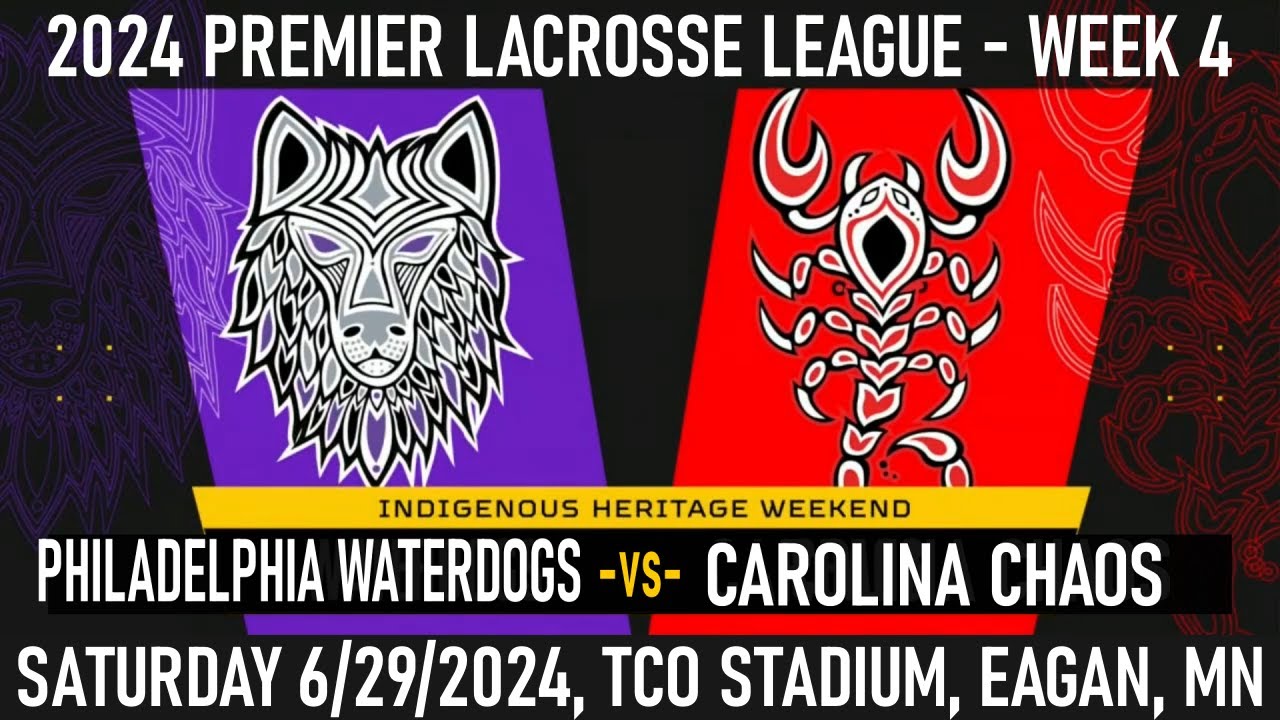 2024 PLL Week 4 Philadelphia Waterdogs vs Carolina Chaos (Full Game) 6/29/24 Premier Lacrosse League