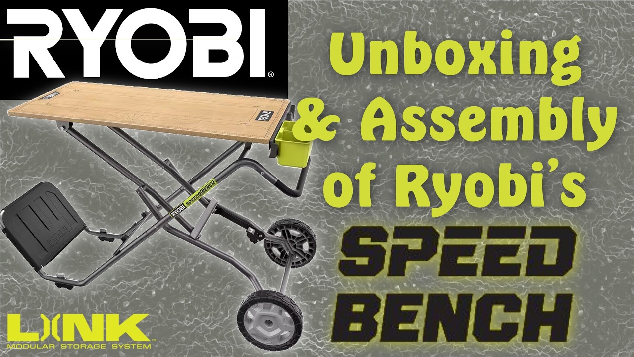 Распаковка и сборка новой мобильной рабочей станции Ryobi Speed ​​Bench