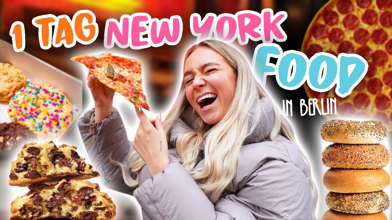 1 TAG typisches NEW YORK FOOD in BERLIN essen 🗽🍕|CARAMELLA