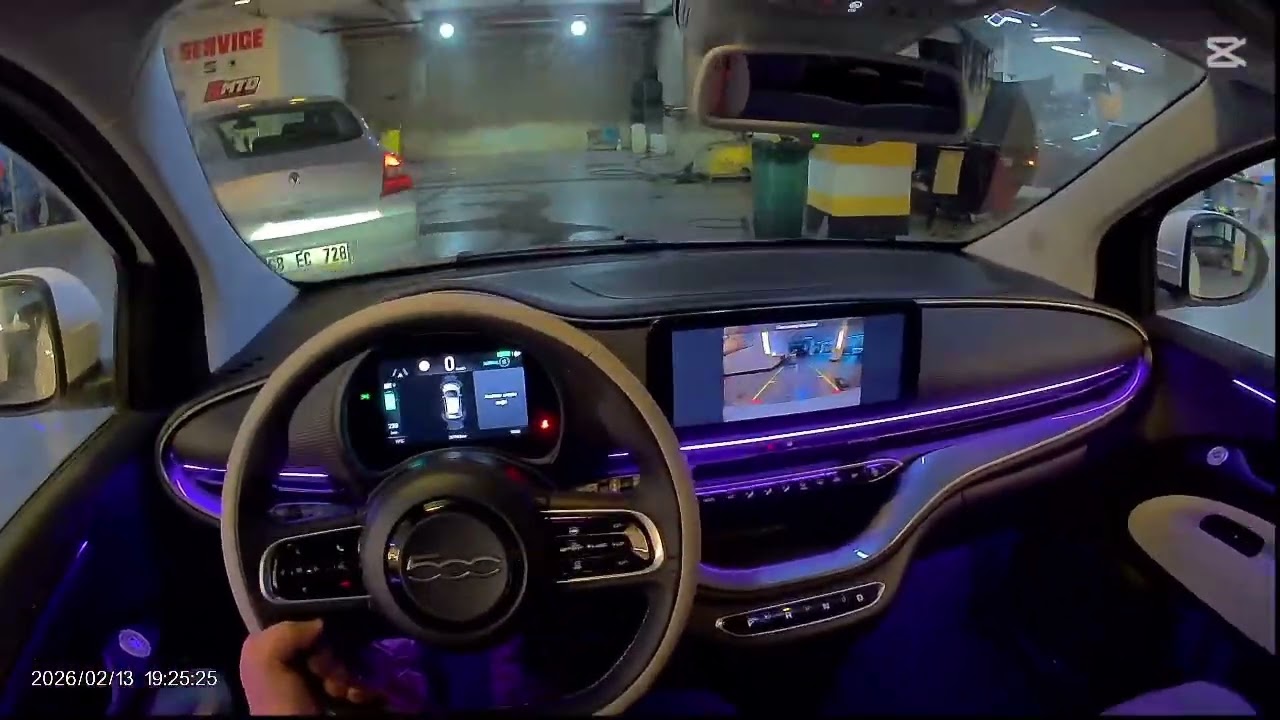 Fiat 500e ambiyans aydınlatma #keşfet #automobile #fiat #global 