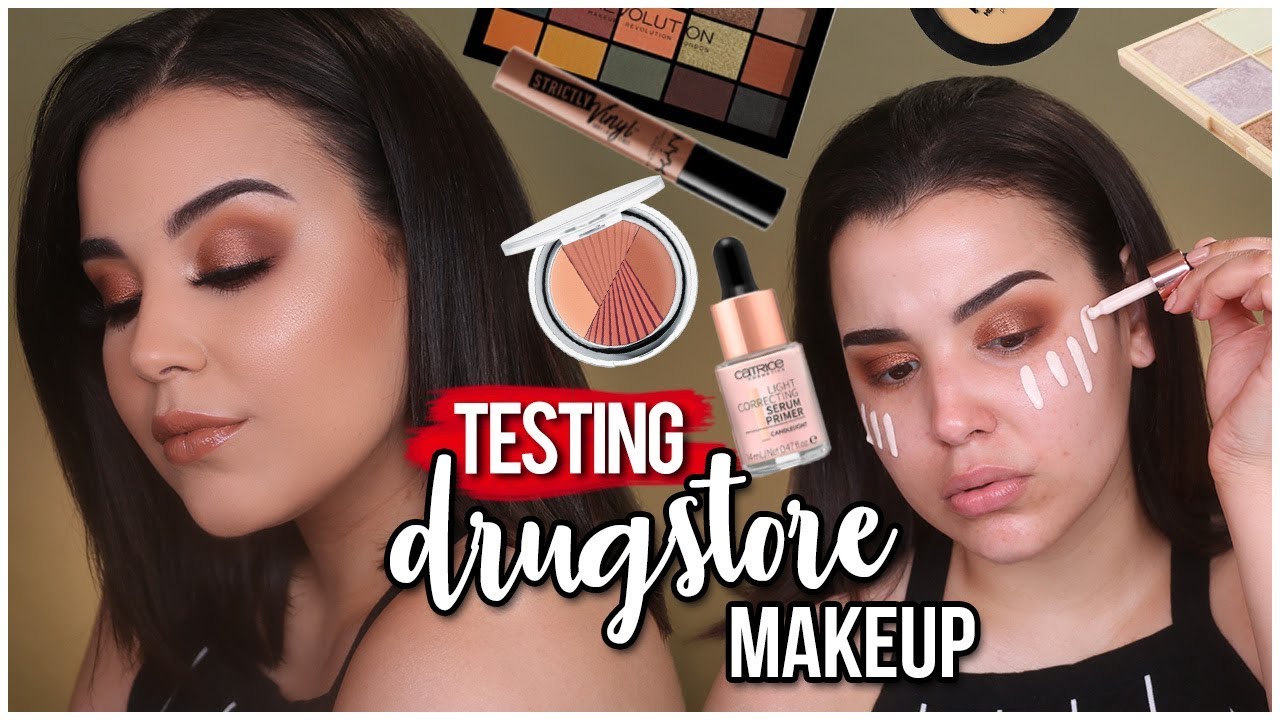 FULL FACE TESTING AFFORDABLE DRUGSTORE MAKEUP + FIRST IMPRESSIONS! | MakeupByAmarie