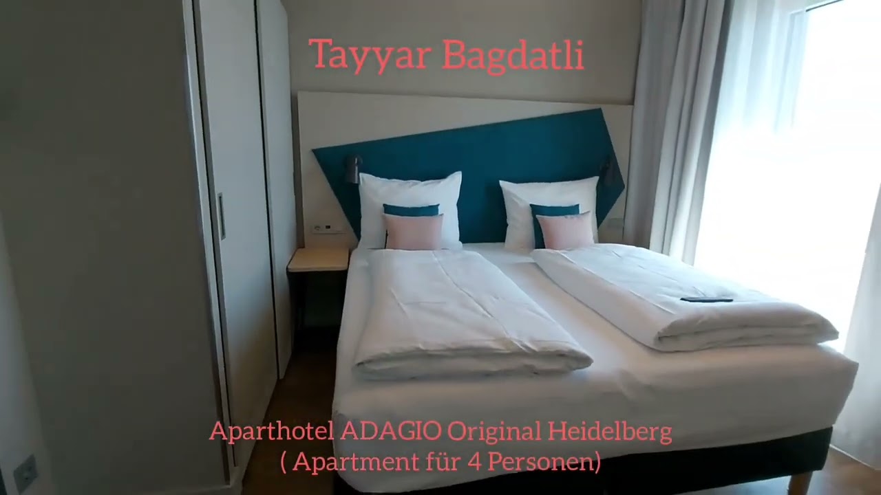 ROOMTOUR Aparthotel ADAGIO Original Heidelberg ( Apartment für 4 Personen), Zimmer Nr. 608..