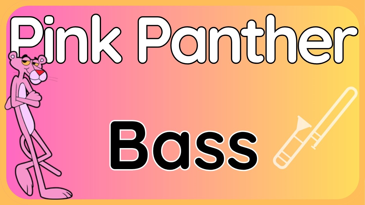 The Pink Panther · Backing Track (Bass Clef Version) for Trombone