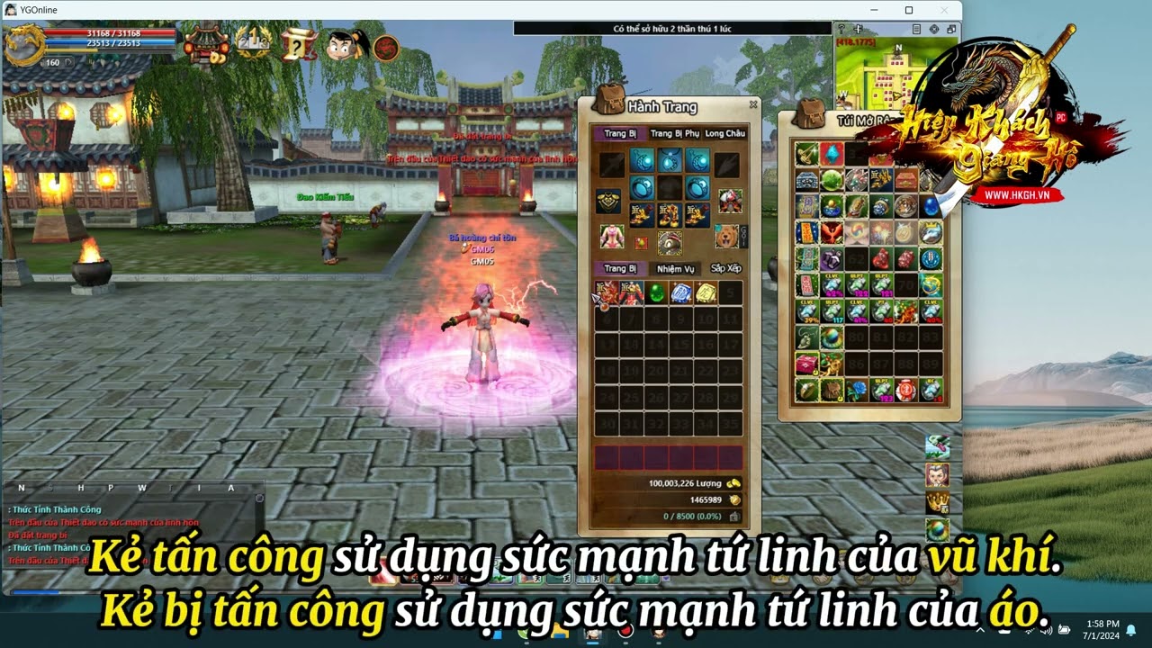 [Yulgang Hiệp Khách] - Giới Thiệu Tính Năng Thức Tỉnh Tứ Linh tại HKGH.VN