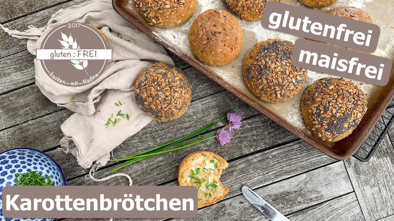 glutenfreie Karottenbrötchen / Food Waste / genial einfach / ohne Mais /glutenfrei backen mit Nadine