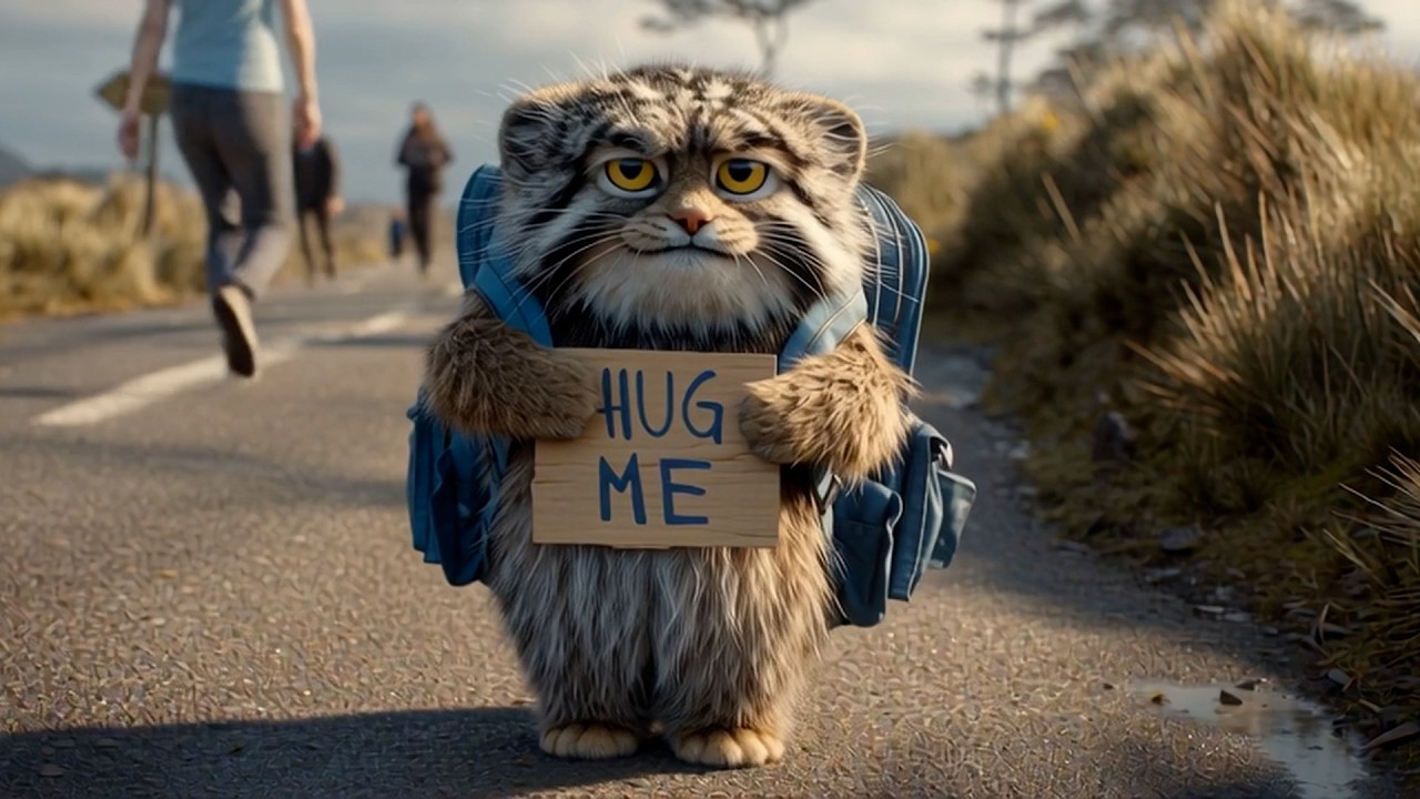 AI Pallas's Cat Sneaks Into a House and Gets Comfy [manul]