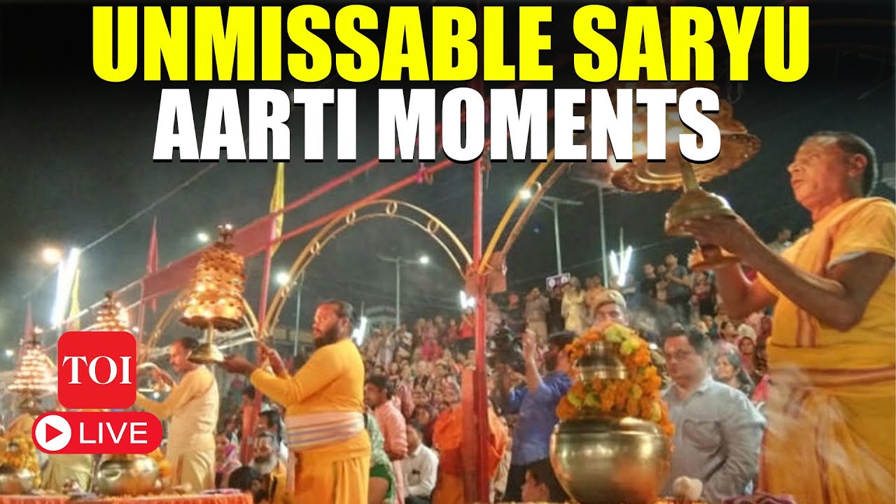 LIVE | Magical Saryu Aarti In Ayodhya | Deepotsav Fervour | Diwali | Ram Temple