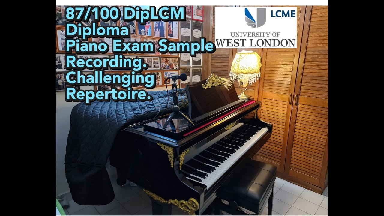 87/100. DipLCM diploma concert exam sample recording. One continuous recording.