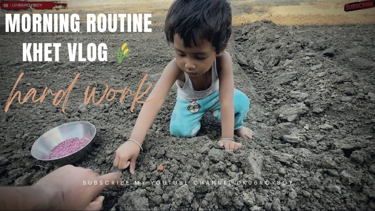 Morning Black Coffee, Beautiful & Khet Ka Kaam | Bursing & Mooli Plantation | Daily Routine Vlog