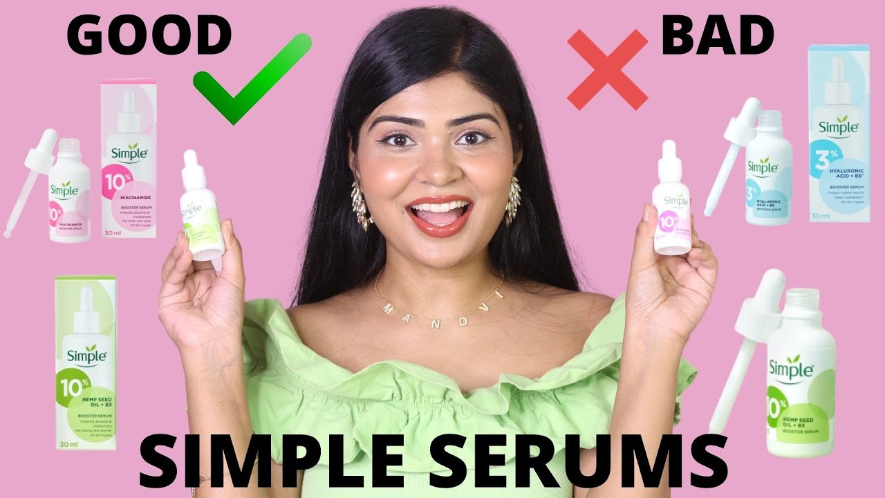 I Tried ALL Simple Booster Serums:Hemp Seed Serum, Niacinamide Serum, Hyaluronic Acid Serum