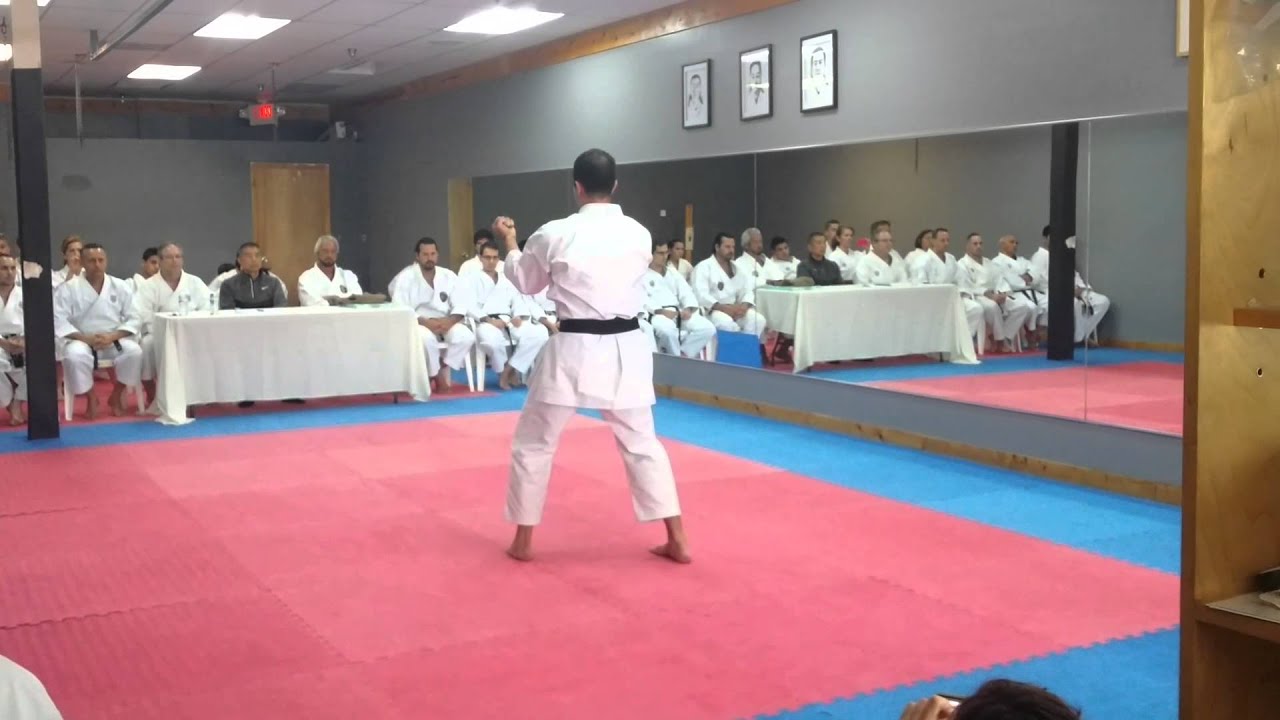 Sensei Luis Sanchez 5th Dan test WSKF