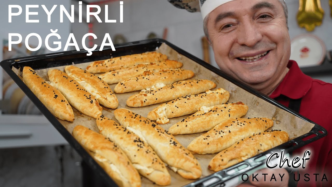 PEYNİRLİ POĞAÇA ❗️Kıyır Kıyır Lezzetli Poğaça | Chef Oktay Usta