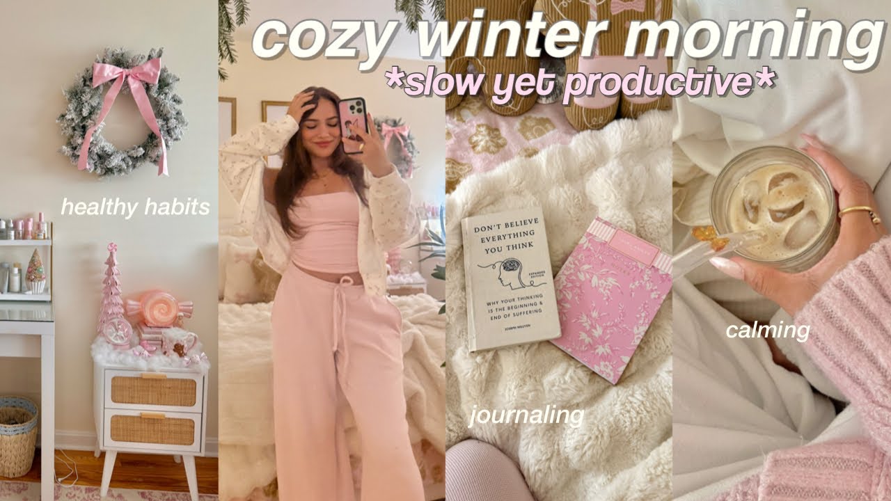 7 утра ТОЙ ДЕВУШКИ зимняя утренняя рутина 🩰❄️ уютно и продуктивно