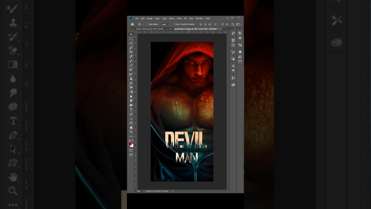 Photoshop tutorial | photo edit for beginners |  devil man@me4utech96  #photoshop #wallpaper