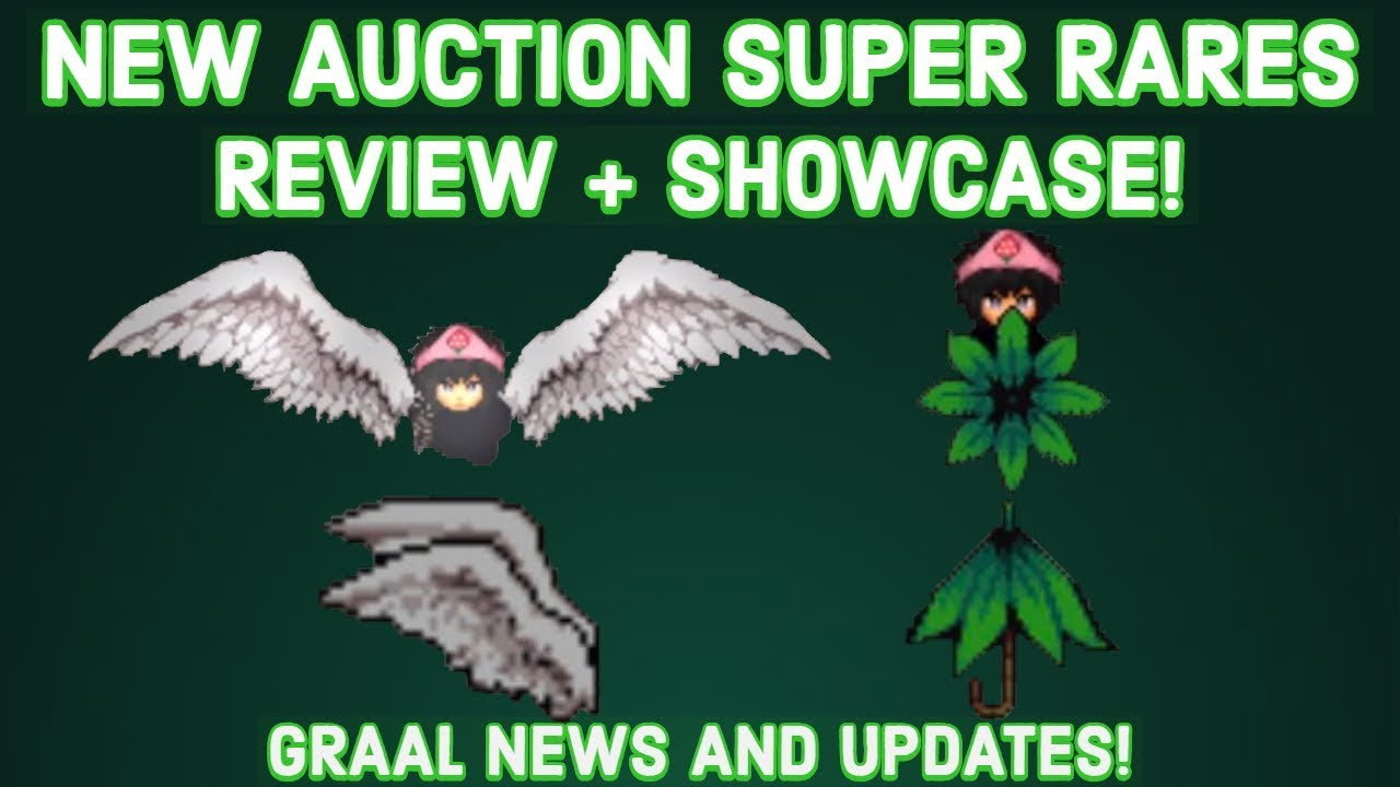NEW AUCTION ITEMS SHOWCASE! ~ NEW PALM UMBRELLA + ANGEL WINGS!