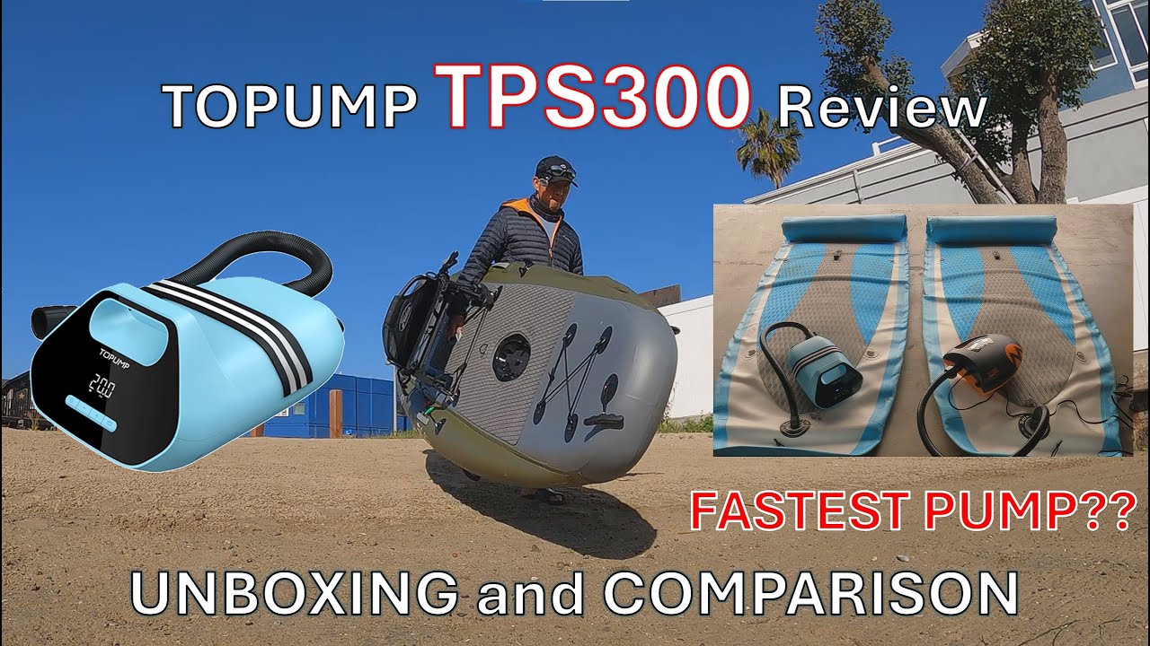 BEST AIR PUMP - TOPUMP TPS300 Air Pump Review - Fast and Cordless
