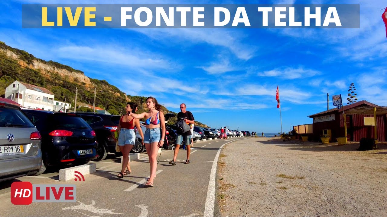 🔴AO VIVO Praia Fonte da Telha - LIVE From Fonte da Telha Beach Walk - Portugal 2022