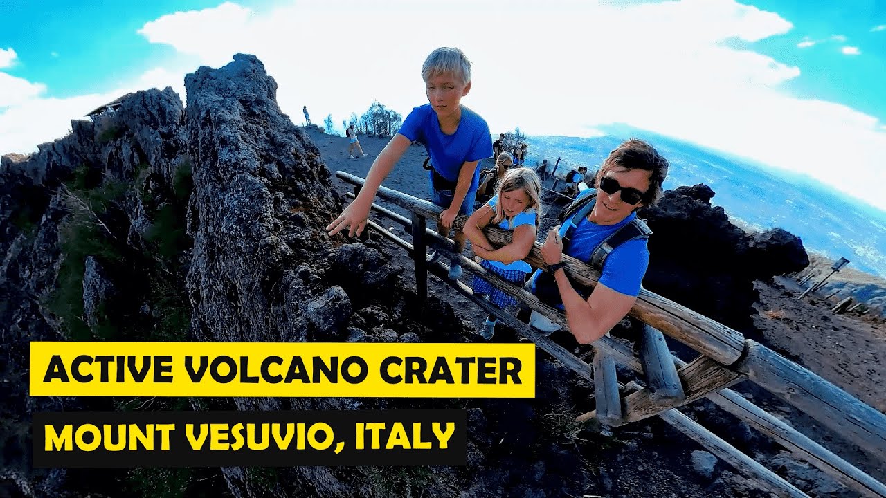 We visited a live Volcano in Italy! - Worldschooling