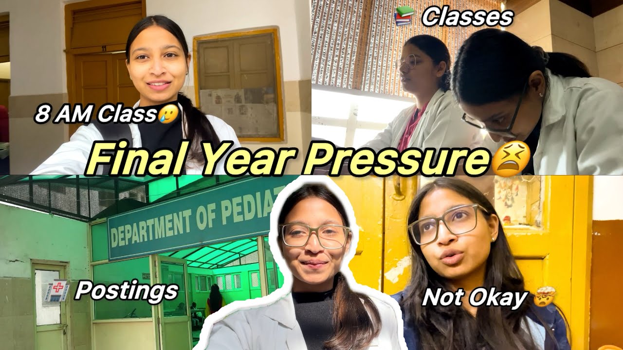 KGMU Diaries: Final Year Pressure✨#vlog 