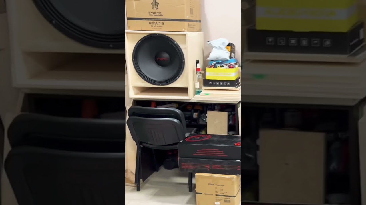 Dst Force 18 самодельный короб под эстрадный саб #subwoofer #bass
