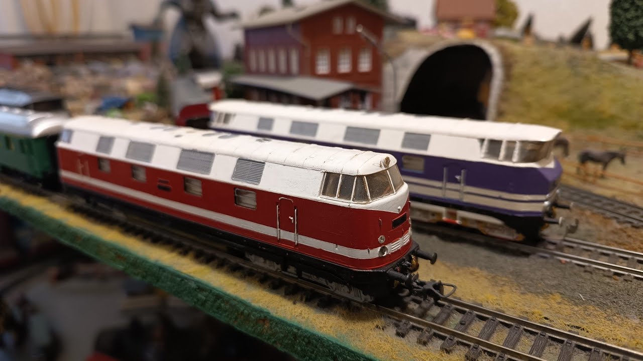 Spalinowozy BR118 770-7 i V180-059 Lokomotywy firmy GÜTZOLD 1:87 H0