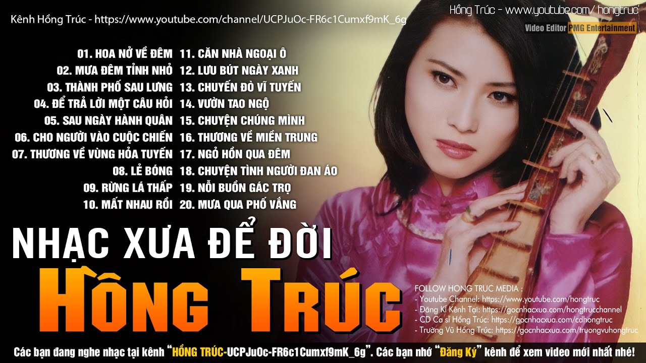 Hồng Tr&uacute;c Nhạc Xưa Hay Bất Hủ | Hoa Nở Về Đ&ecirc;m - Tuyển Chọn Nhạc L&iacute;nh Hải Ngoại Nghe Hay V&ocirc; C&ugrave;ng
