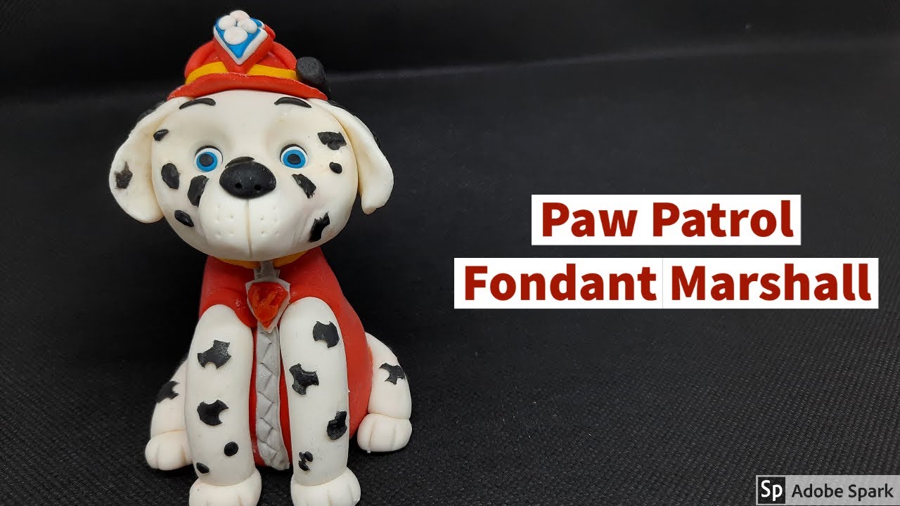 How to Make a Fondant Marshall From Paw Patrol