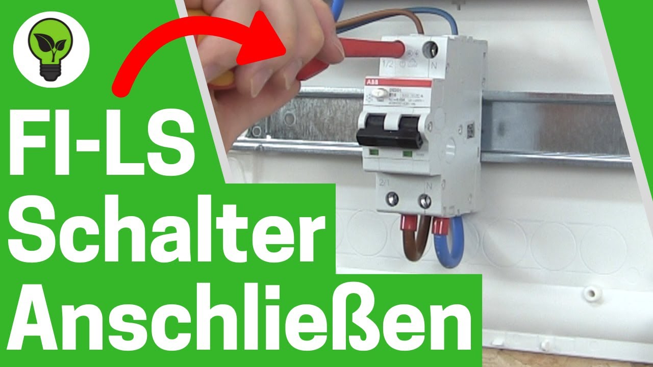 FI LS Schalter Anschließen ✅ TOP ANLEITUNG: Wie FI/LS-Schalter 2 Polig & RCBO Richtig Verdrahten???