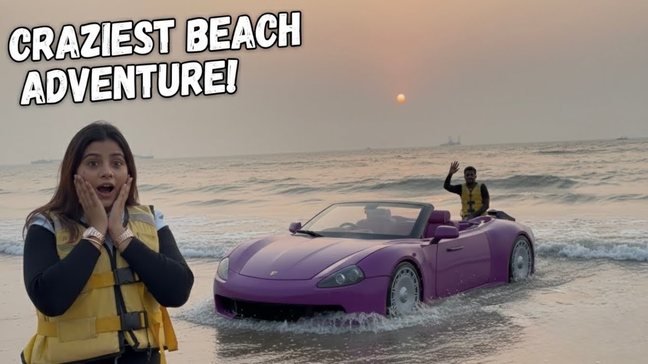 Family K Sath Beach 🏖️ Pe Gaye Bohot Enjoy Kiye New Water Car Bhi Dekhe 😎