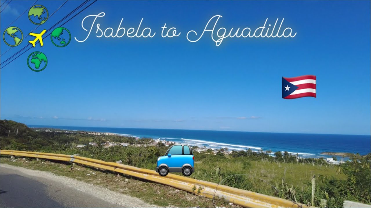 Driving in Puerto Rico from Isabela to Ramey base Aguadilla 4K