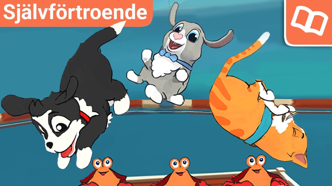 Sagor för barn 2-6 år | Ett, Två, Tre, Hoppa! | Godnattsaga | Ljudbok med text & bild