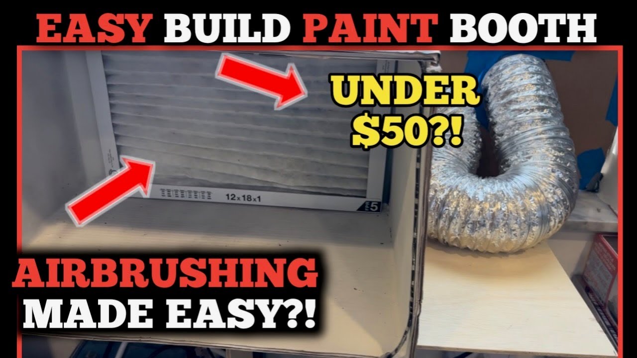 DIY Paint Booth & Testing $59 Airbrush Kit: Surprising RESULTS