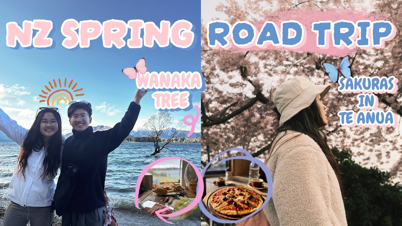 NZ Road Trip l Te Anau & Wanaka l SPRING TRAVEL VLOG 7🇳🇿🌸