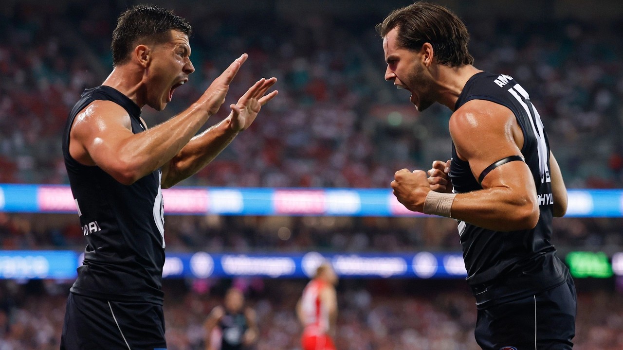 Carlton Goals - 1st Half - AFL 2026 Opening Round - Blues @ Sydney Swans
