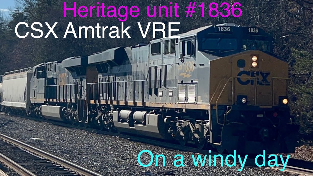 CSX Amtrak VRE on a bit of a windy day 1/15/2026 @calebtrains2261