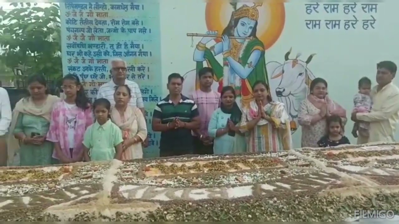 Birthday celebration of Priyanka, Sushil & Pushap in Gaushalla by Gau Sewak Mandal Malerkotla