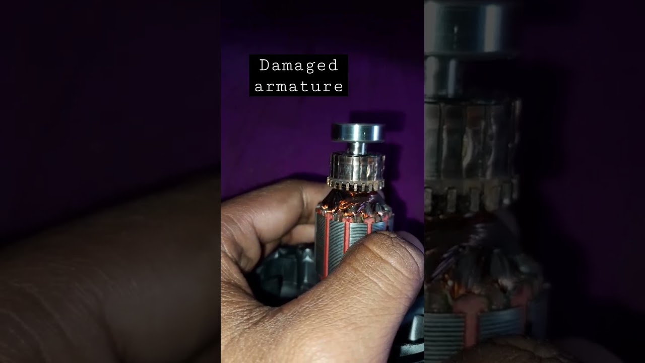 damaged armature 